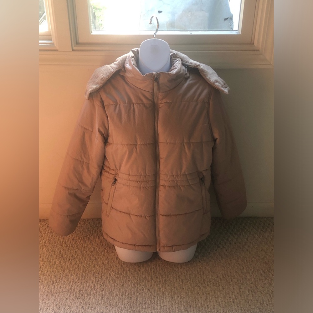 Women’s Tan Puffer Jacket